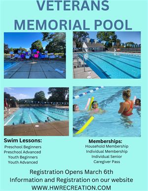Veterans Memorial Pool Information